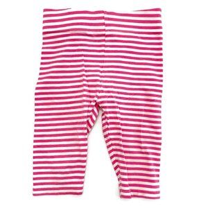 Mini Boden Pink Stripe Capri Leggings Size 2-3